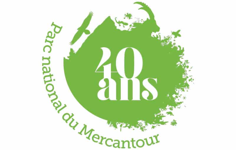 logo des 40 ans du Parc national du Mercantour