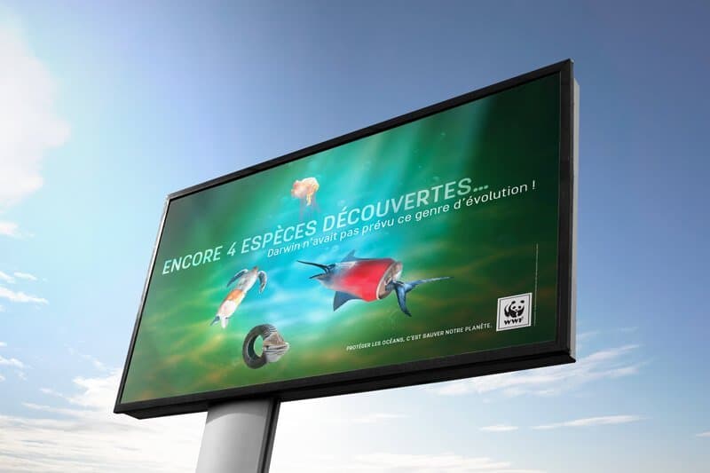 Proposition d’affiche campagne publicitaire WWF France